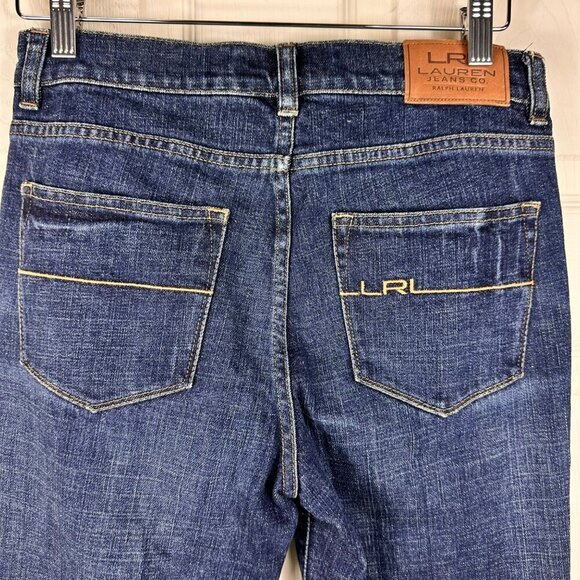Lauren Jeans Co. Ralph Lauren Womens Dark Wash Denim Jeans Size 4 - Picture 7 of 10